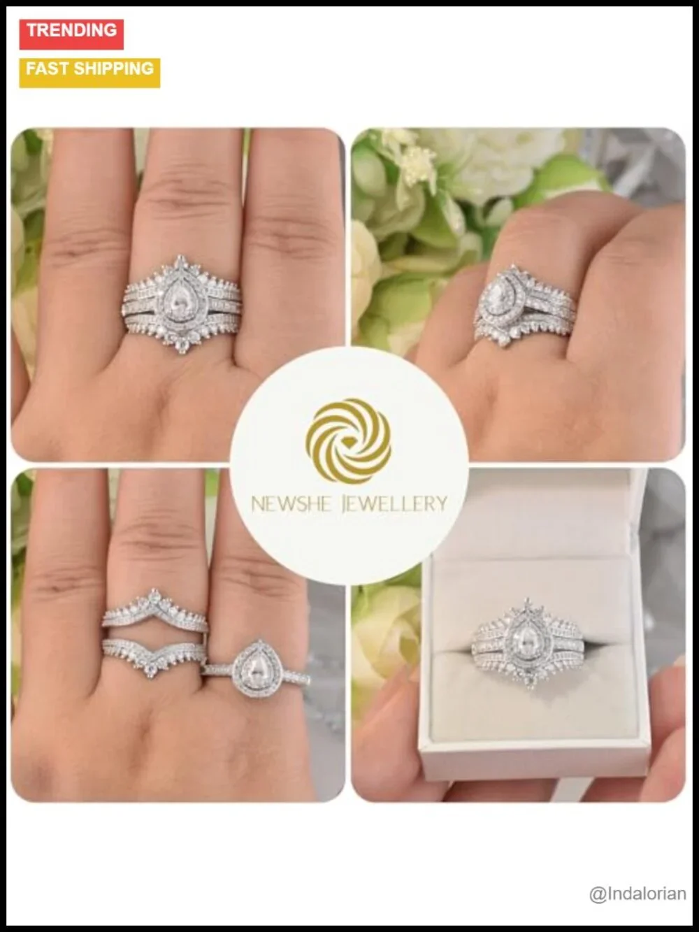 N/A teardrop bridal